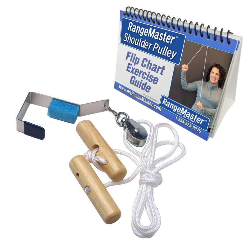 [Australia] - RangeMaster Over the Door Shoulder Pulley │ Physical Therapy Shoulder Tool │ Helps Enhance Range of Motion for Shoulder Pain and Surgery Recovery │ Metal Bracket Door Attachment 
