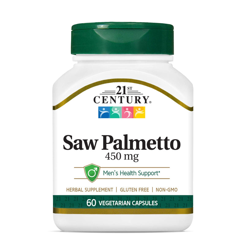 [Australia] - 21st Century Saw Palmetto 450mg Veg Capsules, 60 Count 60 Count (Pack of 1) 
