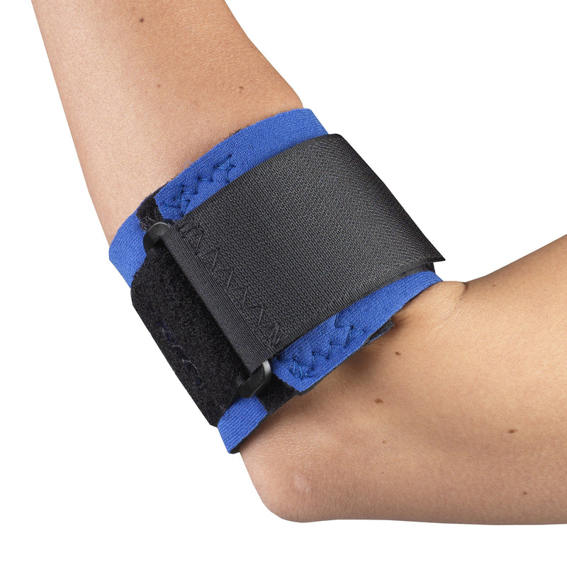 [Australia] - OTC Elbow Strap, Pressure Pad Compression, Neoprene, Blue, Large 