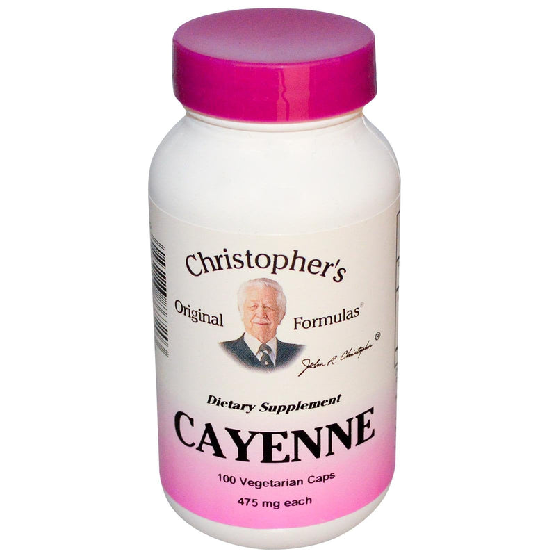[Australia] - Cayenne, 475 mg, 100 Vegetarian Caps, Christopher's Original Formulas 