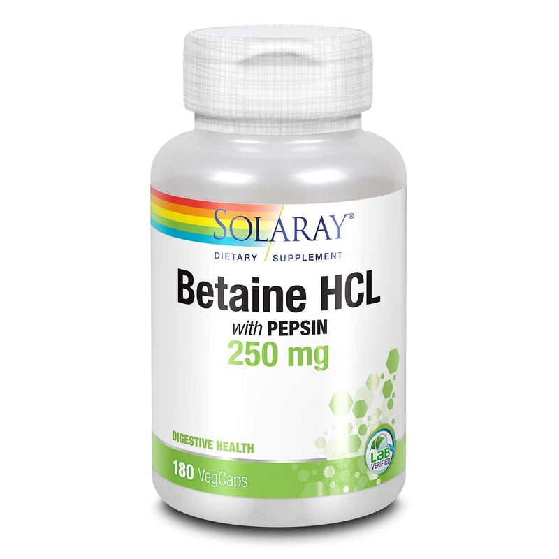 [Australia] - Solaray - HCl with Pepsin - 250 mg - 180 capsules 