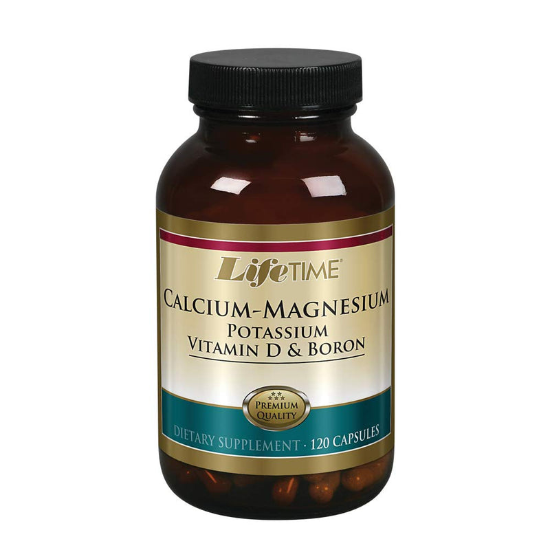 [Australia] - Lifetime Calcium Magnesium Potassium, Vitamin D & Boron | Support Bone & Muscle Health | Easy Absorption | 120 Capsules, 30 Servings 