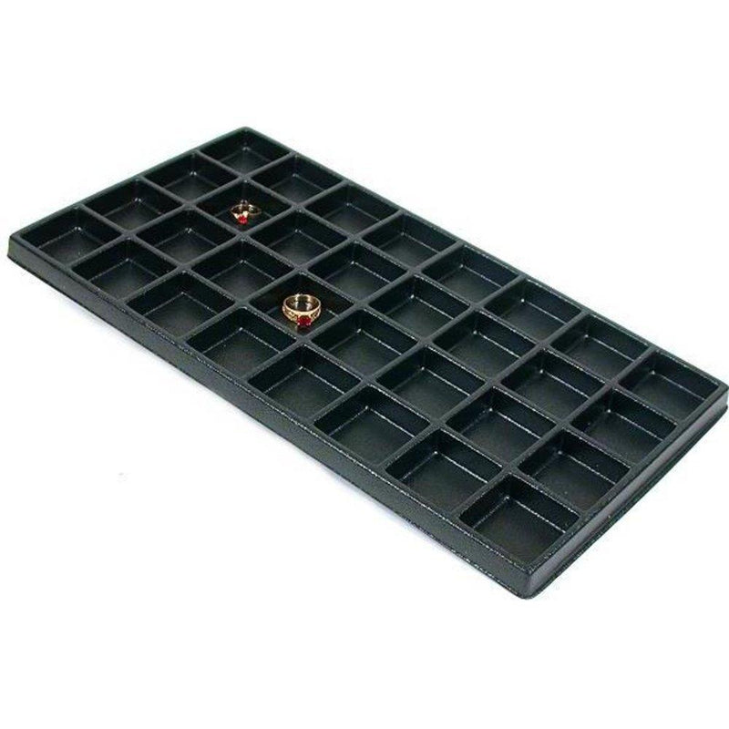 [Australia] - FindingKing Black 32 Slot Travel Jewelry Charm Earring Display Tray Insert 