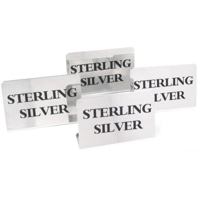 [Australia] - FindingKing 4 Display Signs Sterling Silver Showcase Jewelry 