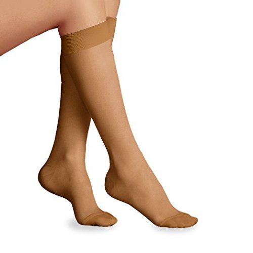 [Australia] - Jobst Women's UltraSheer Light Support Knee Highs,Sun Bronze, Medium Sun Bronze 