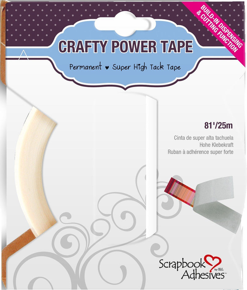 [Australia] - Scrapbook Adhesives by 3L 3L Scrapbook Adhesives, Crafty Power Double Sided Tape with Dispenser, Translucent, 1/4-Inch, 81-Feet 