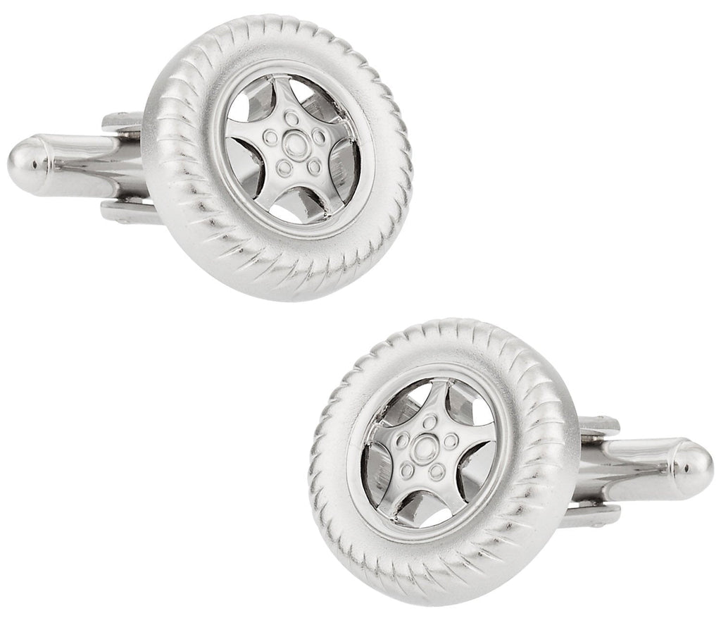 [Australia] - Cuff-Daddy Racing Tire Cufflinks for NASCAR Fans with Presentation Box 