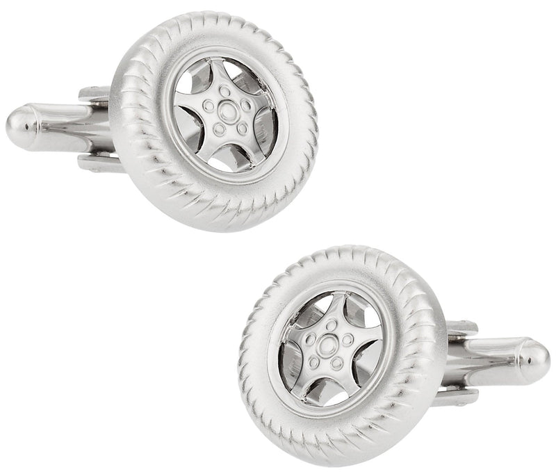 [Australia] - Cuff-Daddy Racing Tire Cufflinks for NASCAR Fans with Presentation Box 