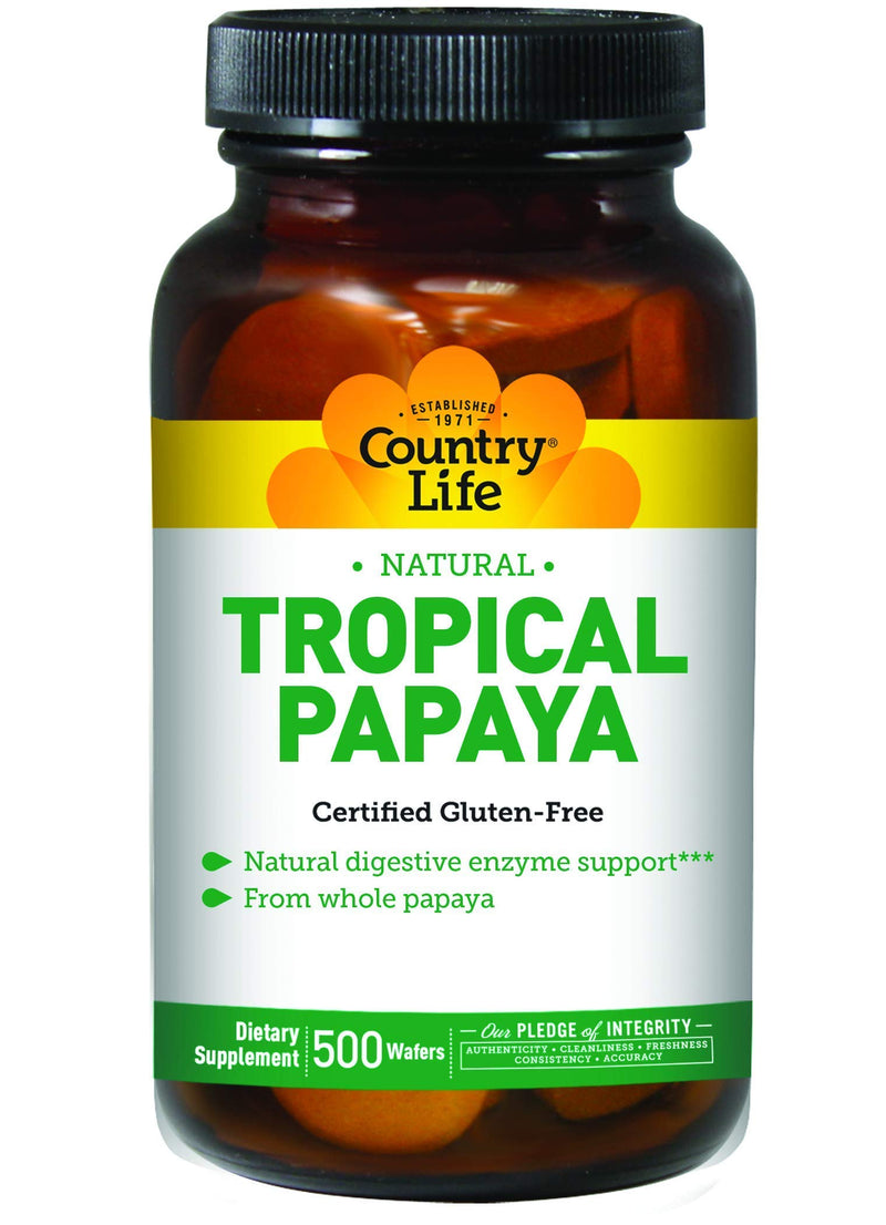 [Australia] - Country Life Papaya Chewable Tablets 500 Tablet 