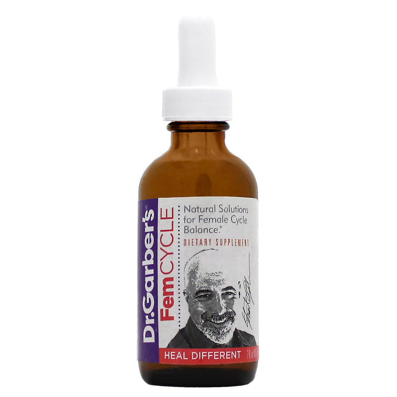 [Australia] - Dr. Garber's Natural Solutions Fem Cyle Oral Drops - Gemmotherapy Liquid Supplement to Balance Hormones and Relieve PMS, PMDD, Hot Flashes, Menopause, and Menstrual Symptoms - 60ml Fem Cycle 