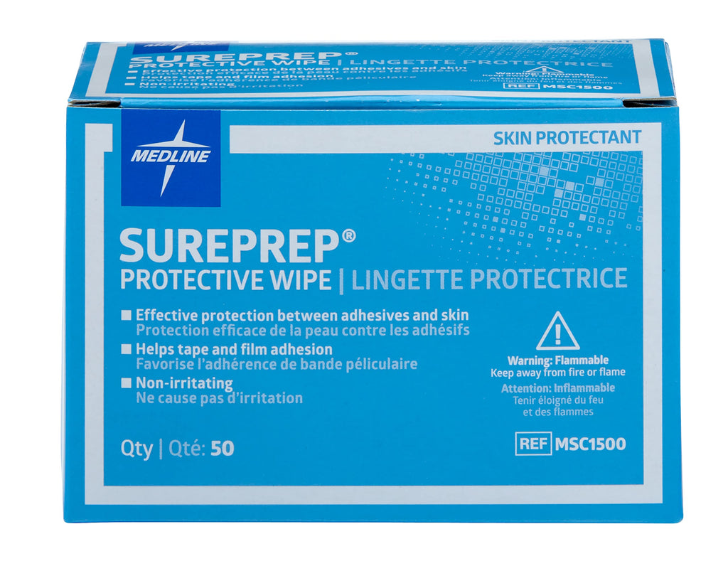 [Australia] - Medline Wipe Protectant Skin Sureprep, 50 Count Original Version 