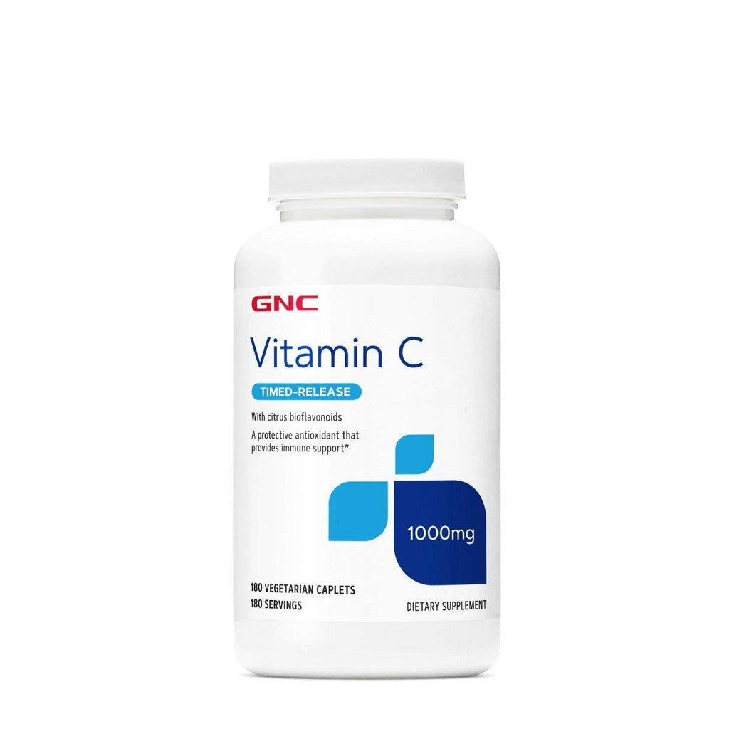 [Australia] - GNC Vitamin C 1000 with Bioflavonoids and Rose Hips Timed Release 180 Tablets 180 Count (Pack of 1) 