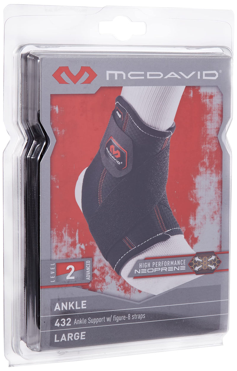 [Australia] - McDavid Ankle Support with Strap Large Black 