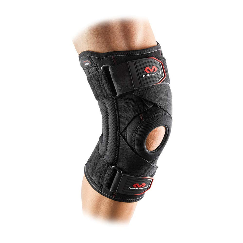 [Australia] - McDavid Knee Brace Support with Side Stays & Compression. Knee Sleeve Cross Straps for Knee Stability, Patellar Tendon Support, Tendonitis, Arthritis Pain Relief, Recovery. Large 