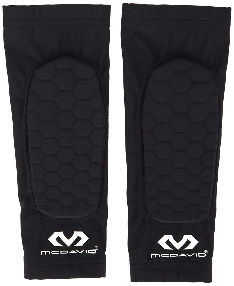 [Australia] - McDavid Hex Padded Forearm Compression Sleeve for Football & Contact Sports, Moisture Wicking to Keep You Dry & Cool, Includes 2 Sleeves Medium Black 