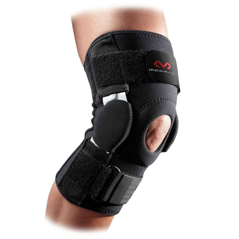 [Australia] - McDavid Knee Brace with Side Hinges. Maximum Knee Support & Compression for Stability & Recovery Aid, Patella Tendon Support, Tendonitis Pain Relief, Ligament Support, Hyperextension. Men & Women X-Large 