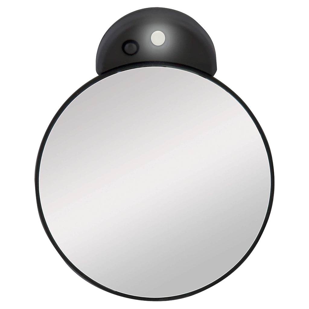 [Australia] - Zadro Compact 15X Magnification LED Lighted Spot Travel Makeup Mirror, Black 