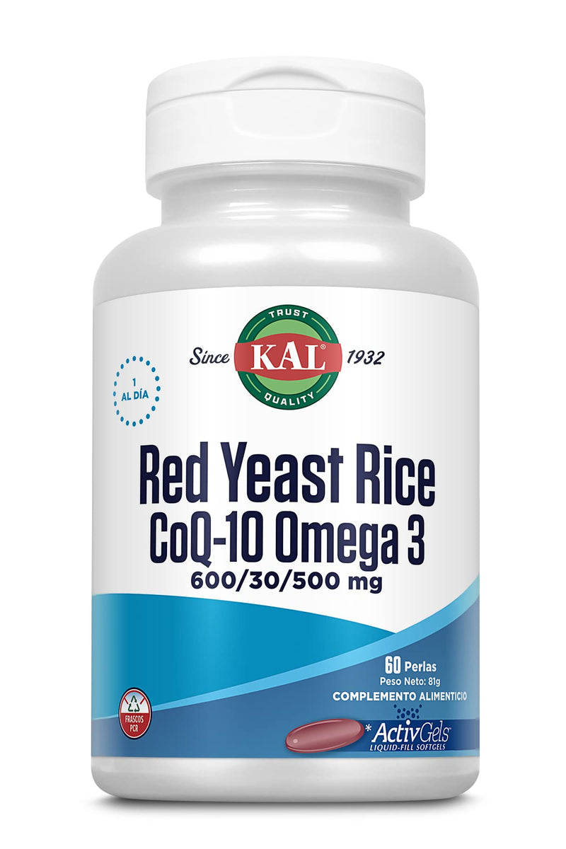 [Australia] - Kal Red Yeast Rice COQ10 Omega 3, 60 Count 