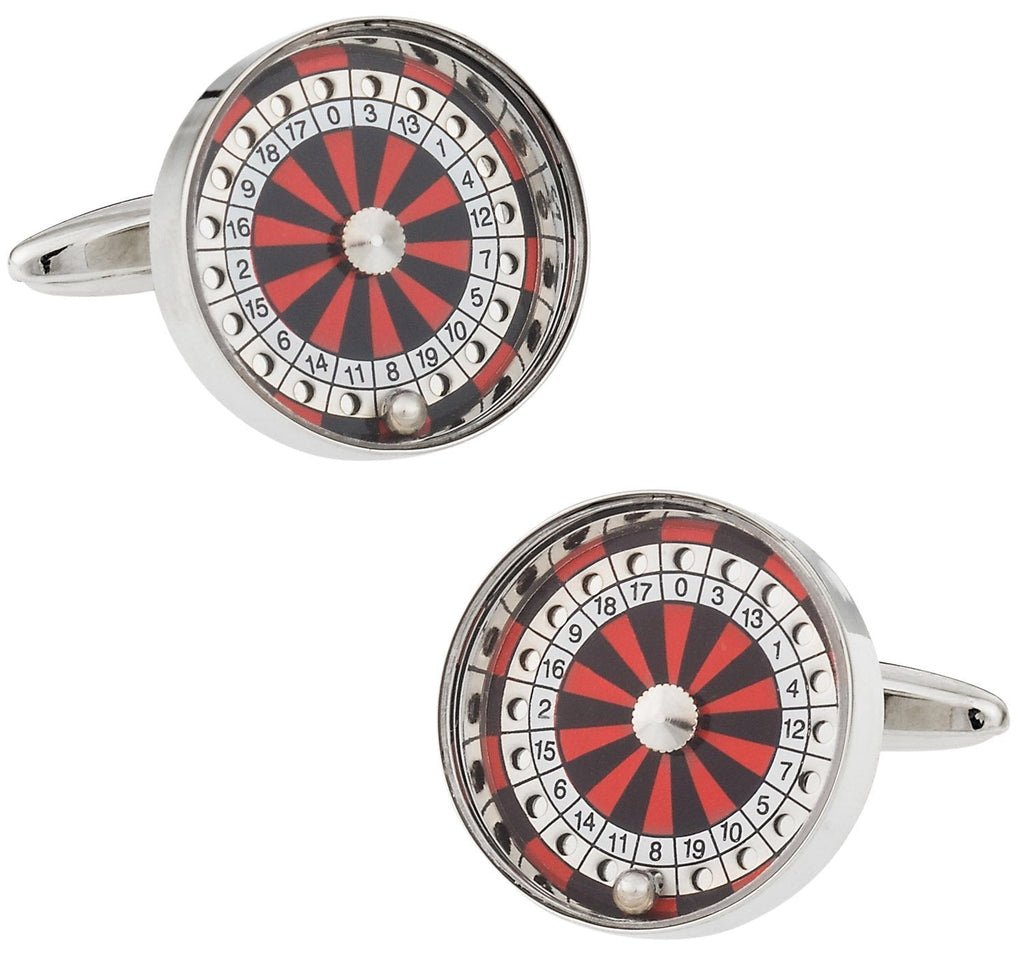 [Australia] - Cuff-Daddy Roulette Wheel Vegas Gambling Cufflinks with Presentation Box 