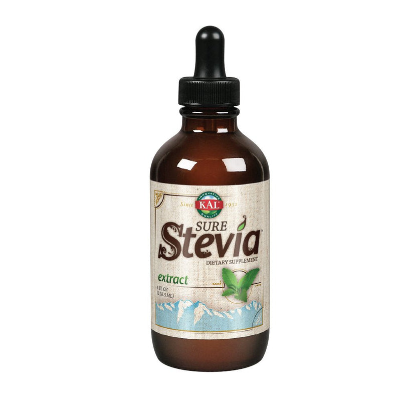 [Australia] - KAL Sure Stevia Extract Zero Calorie Sweetener, Low Carb, Plant Based Liquid Stevia Drops, Great Taste, Zero Sugar, Low Glycemic & Perfect for a Keto Diet, 60-Day Guarantee, Approx. 775 Servings, 4oz 