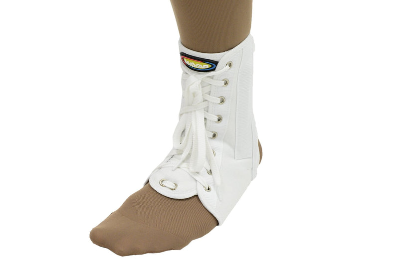 [Australia] - Maxar Canvas Ankle Brace (with Laces), Extra Large, White X-Large 