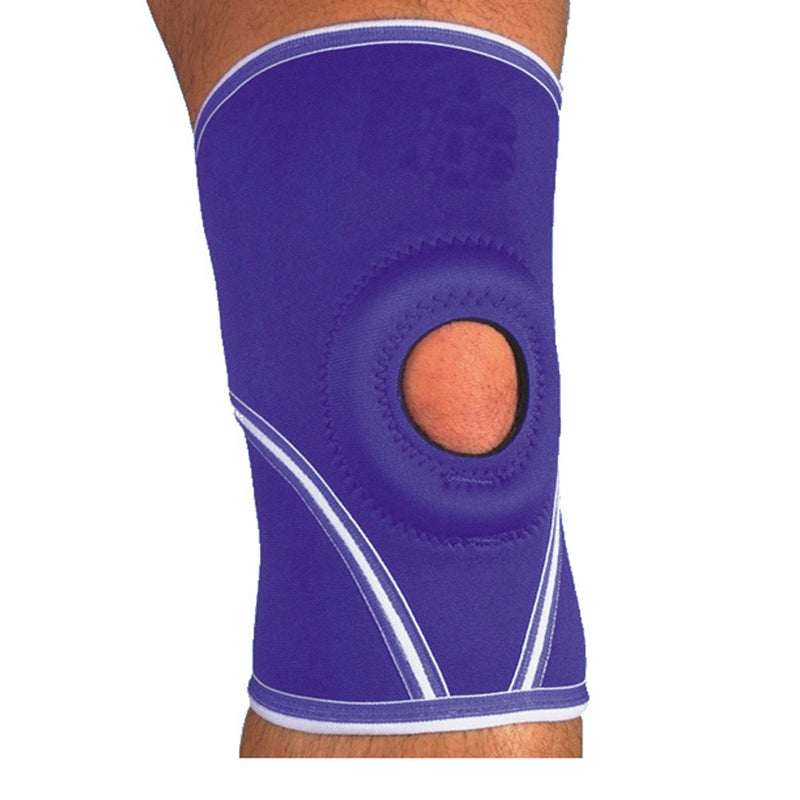 [Australia] - MAXAR Airprene (Breathable Neoprene) Knee Sleeve Compression Brace for Men & Women, Open Patella, Terry Cotton Lining, All-Way Stretch Compression and Support, NKN-209 L Large 