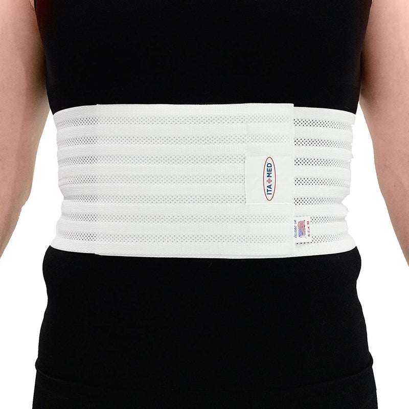 [Australia] - ITA-MED Breathable Elastic Rib Support Belt/Wrap for Men, Provides Support & Compression, Made In USA, Medium 
