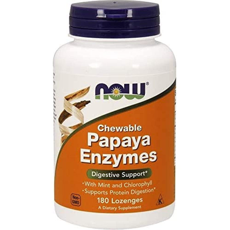 [Australia] - NOW FOODS Papaya Enzyme Chewable, 180 Count 