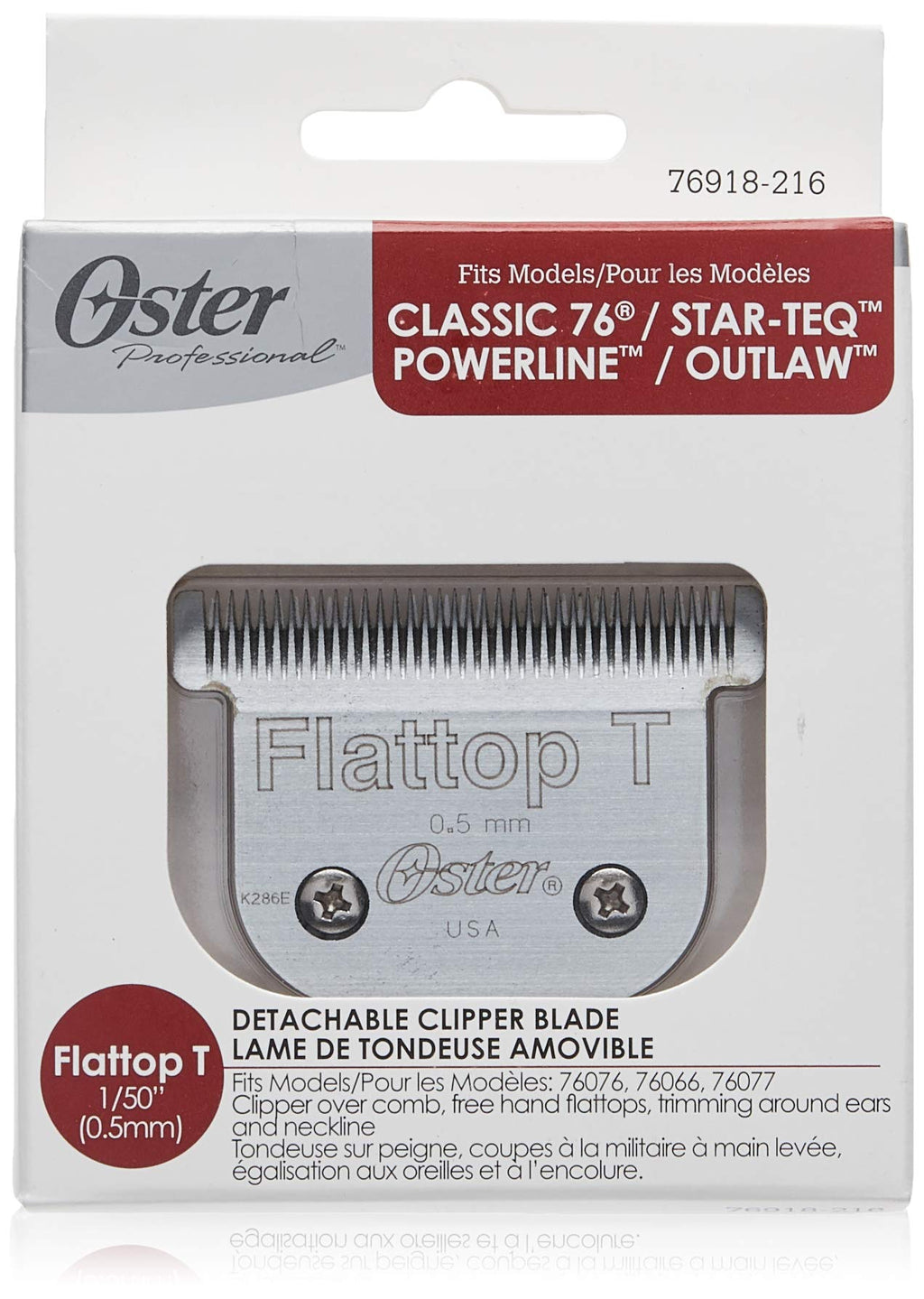 [Australia] - Oster Professional Detachable Flattop T-Blade 