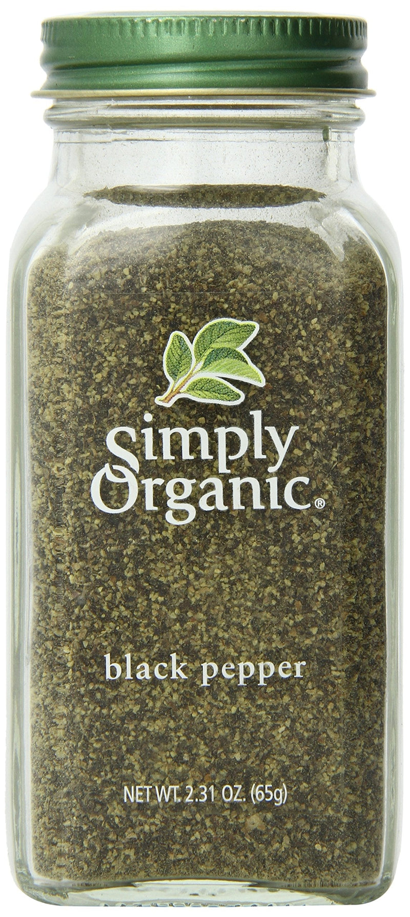 [Australia] - Simply Organic Pepper, Black Medium Grind Certified Organic, 2.31 oz Container 2.31 Ounce (Pack of 1) 