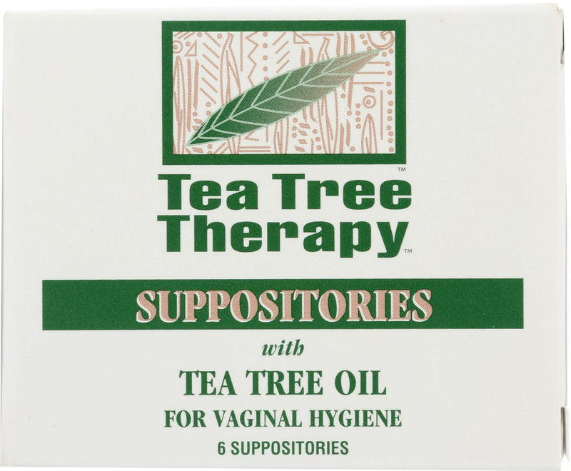 [Australia] - Tea Tree Therapy Vaginal Suppositories with Oil, 6 Count, White 
