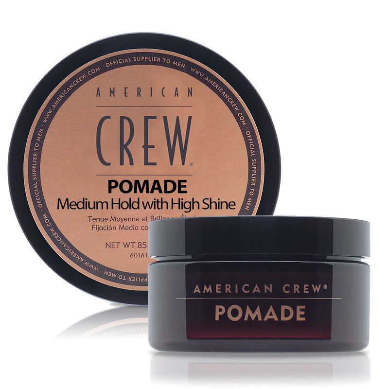 [Australia] - Men's Hair Pomade by American Crew, Medium Hold with High Shine, 3 Oz 3 Ounce (Pack of 1) 1 Puck/3 Ounce 