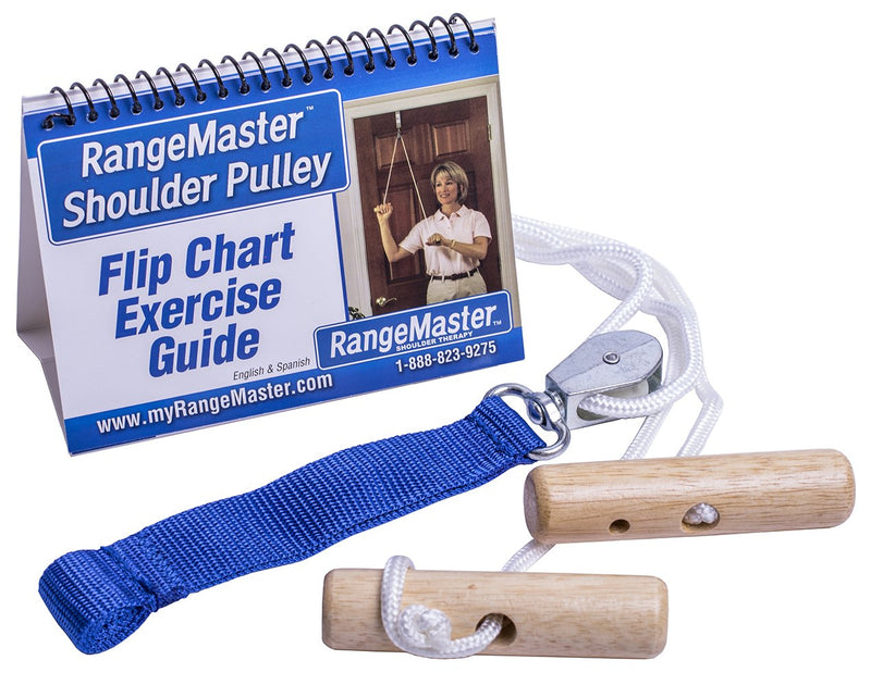 [Australia] - RangeMaster Over the Door Shoulder Pulley │ Physical Therapy Shoulder Tool │ Helps Enhance Range of Motion for Shoulder Pain and Surgery Recovery │ Web Strap Attachment Web Strap Door Attachment 