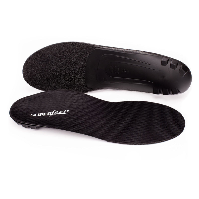 [Australia] - Superfeet Unisex-Adult Insoles, Premium Flexible Thin Insoles for Orthotic Support in Tight Shoes, Dress and Athletic Footwear Black 5.5-7 Men / 6.5-8 Women 