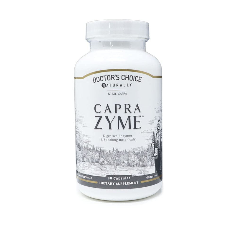 [Australia] - MT. CAPRA SINCE 1928 CapraZyme | Vegetarian Digestive Enzyme Supplements for Men and Women, Amylase, Lipase, Bromelain, Protease, with Botanical Blend Grapefruit, Ginger, Turmeric - 90 Pills 