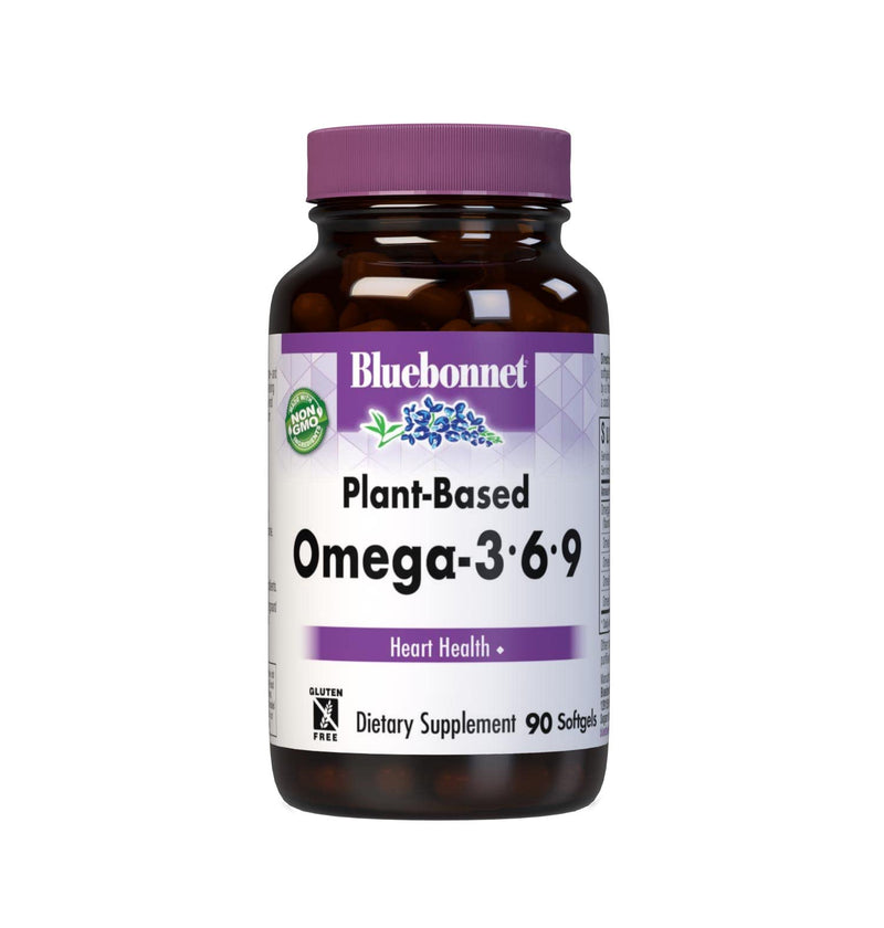 [Australia] - BlueBonnet Plant Based Omega 3-6-9 Softgels, 1000 mg, 90 Count, White 