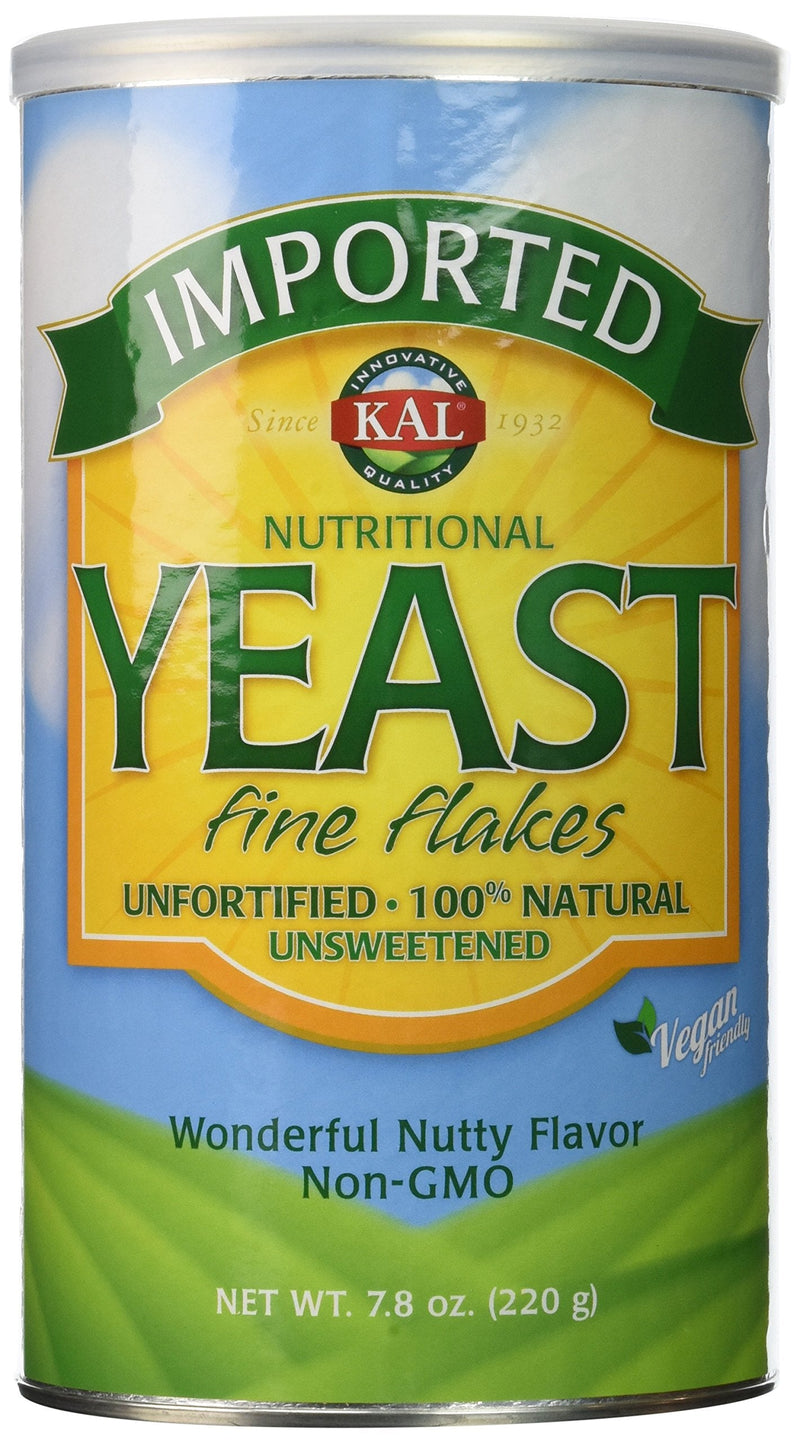 [Australia] - KAL Imported Nutritional Yeast Fine Flakes | 100% Natural, Unfortified & Unsweetened | Vegan Friendly (7.8 Ounce (Pack of 1) 7.8 Ounce (Pack of 1) 