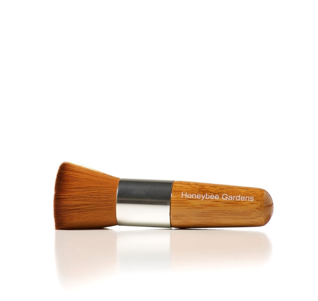 [Australia] - Honeybee Gardens Kabuki Brush/Bronzer Brush/Mini Buffer Brush | Bamboo Handle | Eco Friendly 