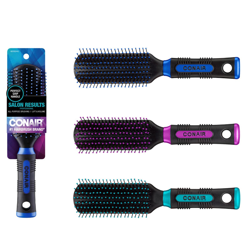 [Australia] - Conair Professional Nylon Bristle All-Purpose Hair Brush for Everyday Brushing (Colors and Packaging Vary), 1ct All-Purpose Brush 