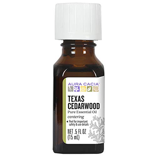 [Australia] - Aura Cacia Pure Texas Cedarwood Essential Oil | 0.5 fl. oz. | Juniperus mexicana 