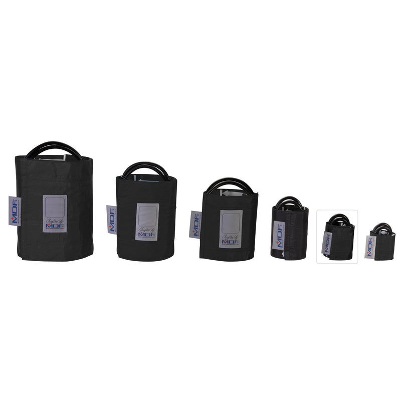 [Australia] - MDF Latex-Free Replacement Blood Pressure Cuff, Double Tube Size: Infant, Color: Black 