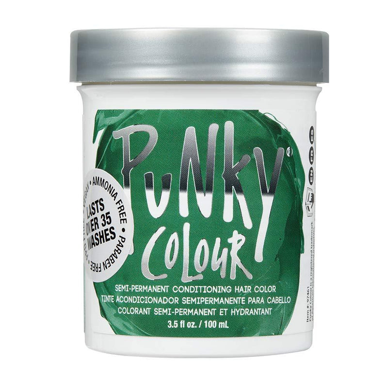 [Australia] - Punky Alpine Green Semi Permanent Conditioning Hair Color, Non-Damaging Hair Dye, Vegan, PPD and Paraben Free, Transforms to Vibrant Hair Color, Easy To Use and Apply Hair Tint, lasts up to 35 washes, 3.5oz 