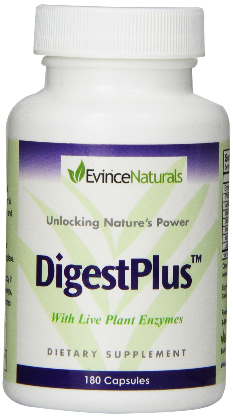 [Australia] - Evince Naturals DigestPlus with Live Plant Enzymes, 180 Capsules 