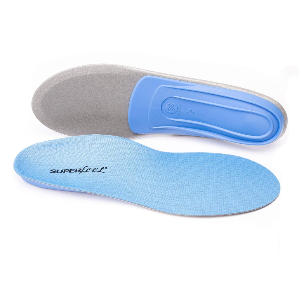[Australia] - Superfeet BLUE Professional-Grade Orthotic Shoe Inserts for Medium Thickness and Arch Insole, Blue, 9.5-11 Men / 10.5-12 Women 