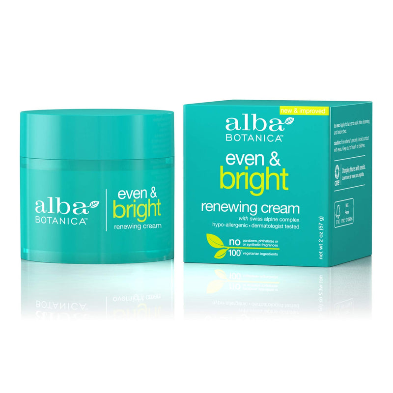 [Australia] - Alba Botanica Even and Bright Renewal Cream 2 Fl. Oz (Packaging May Vary) 2 Fl Oz (Pack of 1) 