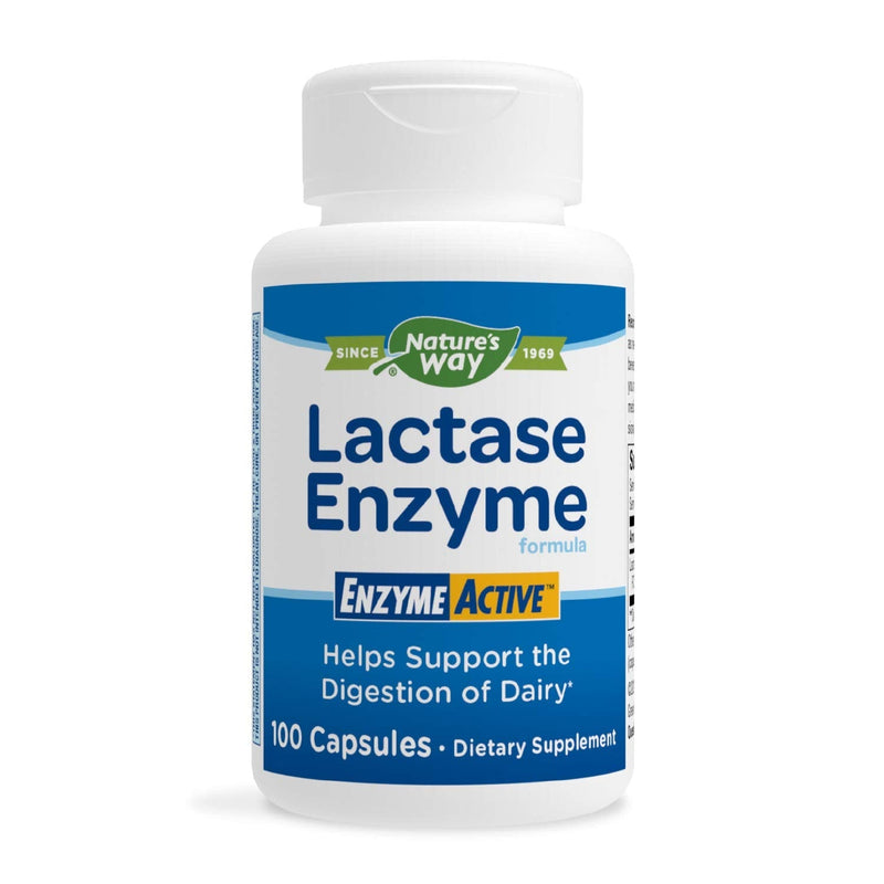 [Australia] - Nature's Way Lactase Formula, Enzyme Active, 100 Capsules 100 Count (Pack of 1) 