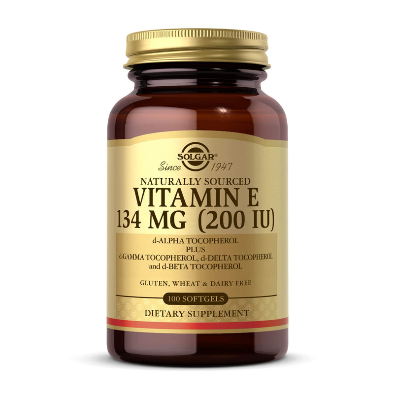 [Australia] - Solgar Vitamin E 200 IU, 100 Softgels - Natural Antioxidant, Skin & Immune System Support - Naturally-Sourced Vitamin E - Gluten Free, Dairy Free - 100 Servings 