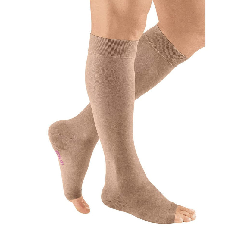 [Australia] - mediven plus, 30-40 mmHg, Calf High Compression Stocking, Open Toe Beige VII-Extra-Wide 