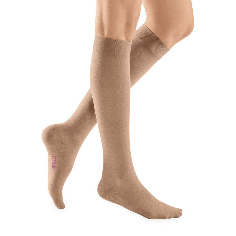 [Australia] - mediven plus for men & women, 20-30 mmHg, Calf High Compression Stocking, Closed Toe 1 Pair (Pack of 1) Beige 