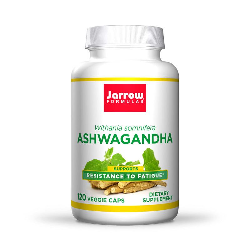 [Australia] - Jarrow Formulas Ashwagandha 300 mg, Overall Health & Resistance to Fatigue, Supports Endurance, Muscle Recovery & Cognitive Health, 60 Servings, White, 120 Count 120 Count (Pack of 1) 